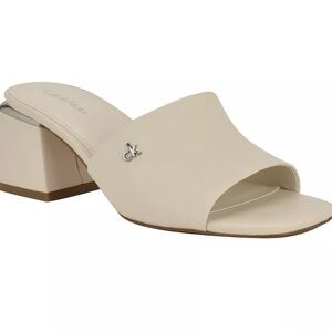 Calvin Klein Women's Cream Mules NWOB